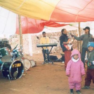 Pascale Rabaraona (drums)/Jeremys Rabaraona (clavier)/ Dady rabaraona (guitare) et Minka Rabaraona