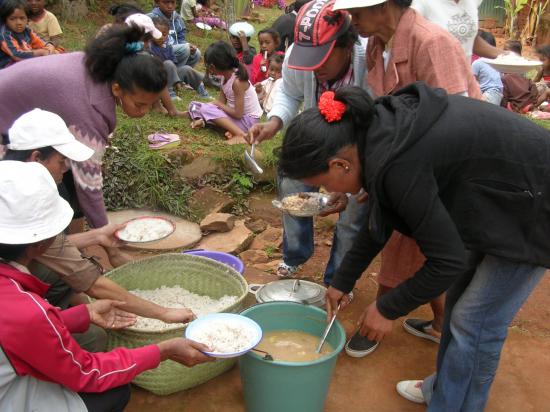 La distribution des repas